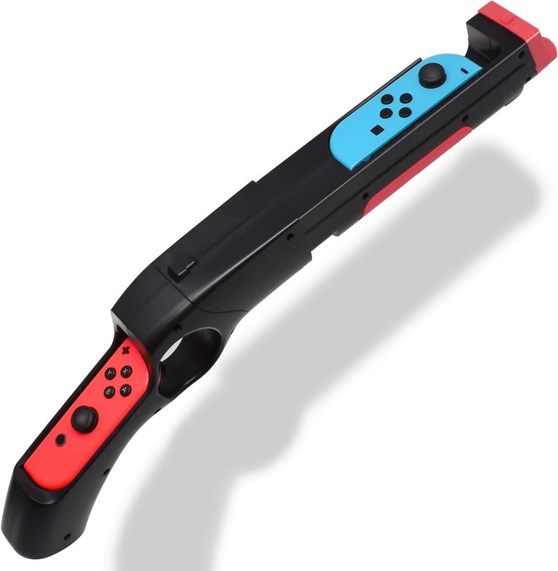 FYOUNG Game Gun Controller for Nintendo Switch/Switch OLED Hand Grips Shooting Games for Wolfenstein 2: The New Colossus, for Big Buck Hunter Arcade - Compatible with Joy Cons and Other Shooting Games - Image 1